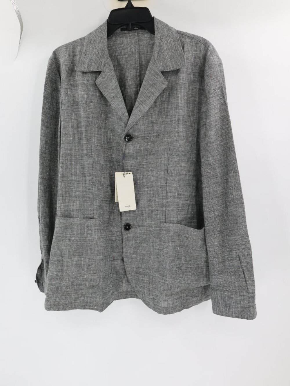 NWT Mango Blazer Men’s 38 Slim Fit Linen unstructured lightweight patch pockets